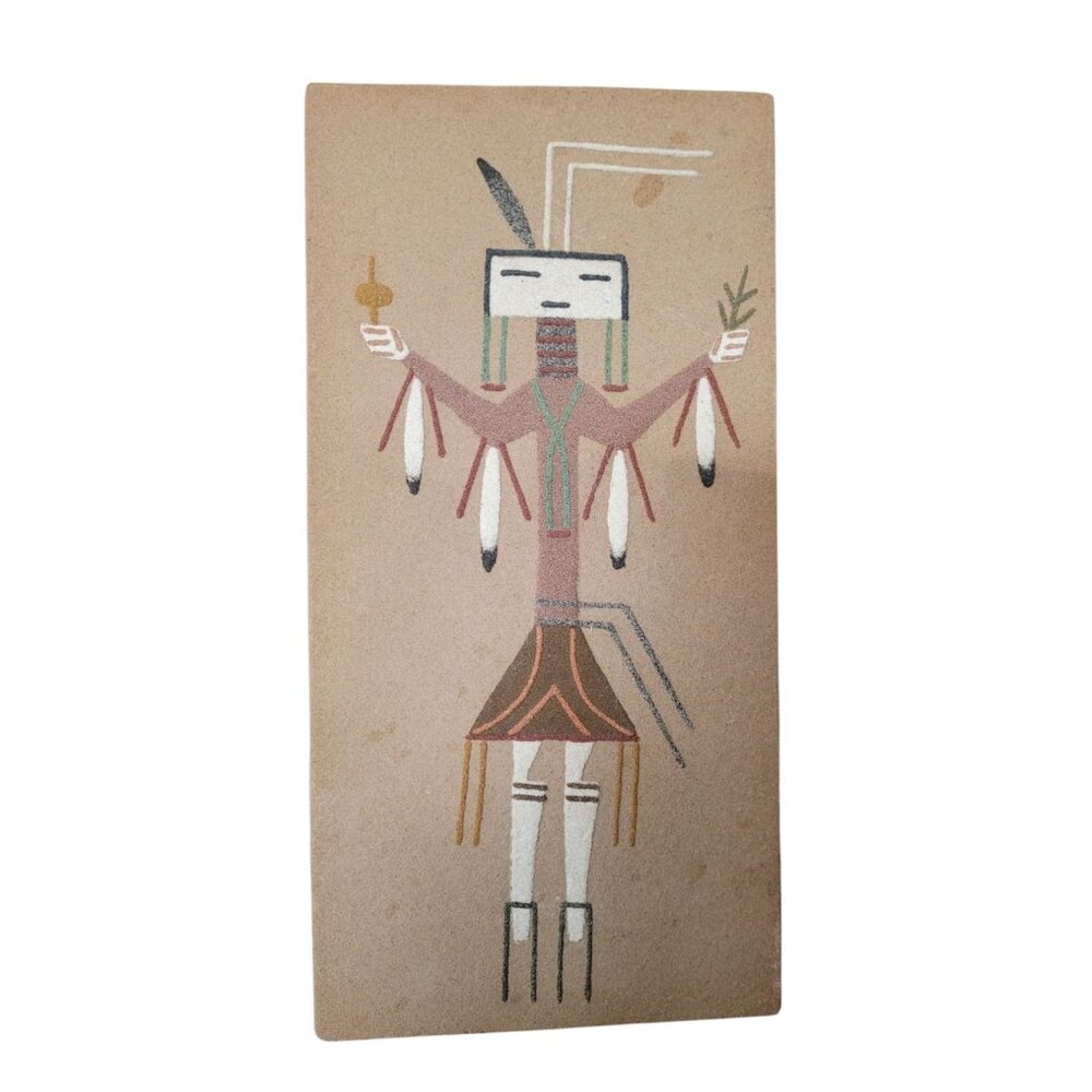 Native American Navajo Sand Painting Yei Bei Chai Ceremonial Healing S Dailey‎